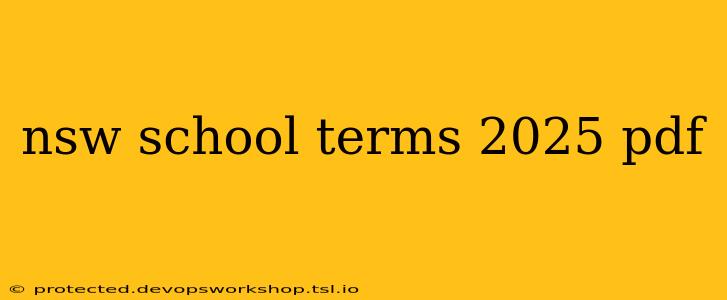 nsw school terms 2025 pdf