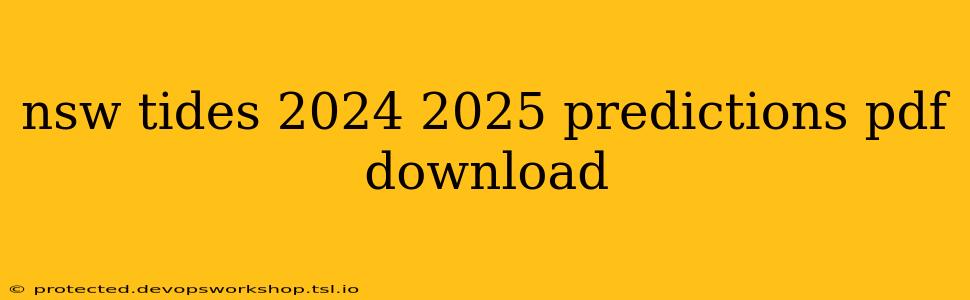 nsw tides 2024 2025 predictions pdf download