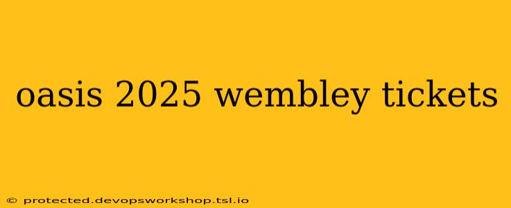 oasis 2025 wembley tickets