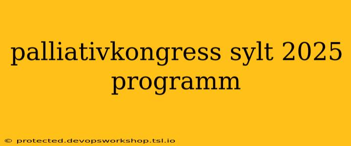 palliativkongress sylt 2025 programm