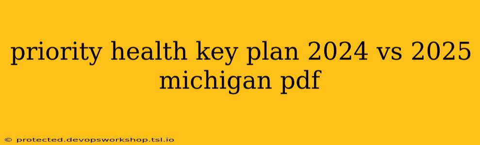 priority health key plan 2024 vs 2025 michigan pdf