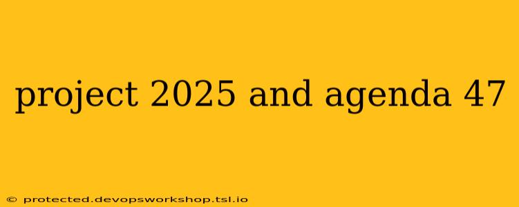 project 2025 and agenda 47