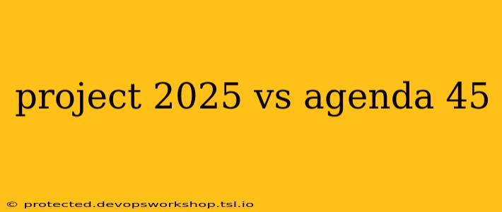 project 2025 vs agenda 45