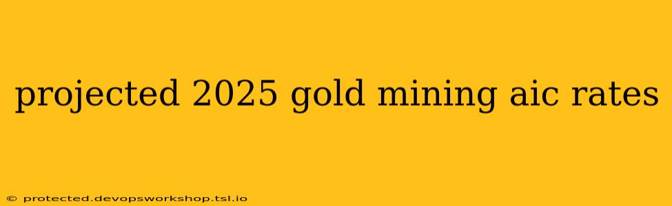 projected 2025 gold mining aic rates