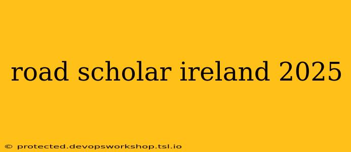 road scholar ireland 2025