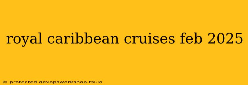 royal caribbean cruises feb 2025