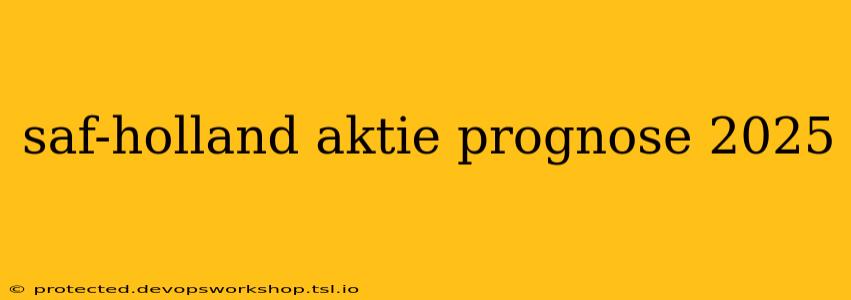 saf-holland aktie prognose 2025