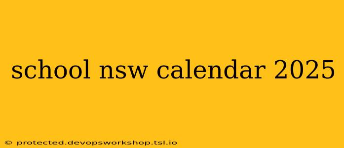 school nsw calendar 2025