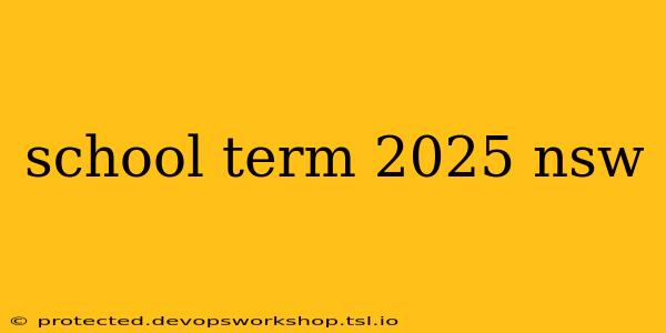 school term 2025 nsw