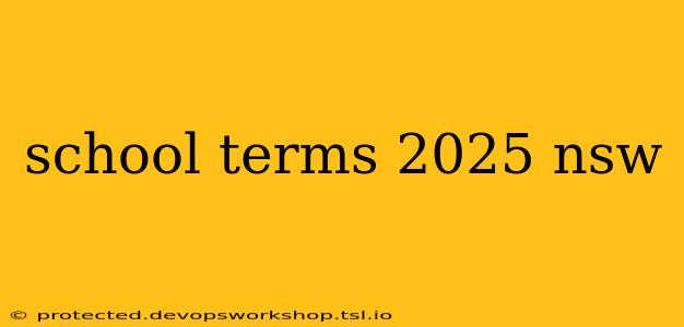 school terms 2025 nsw