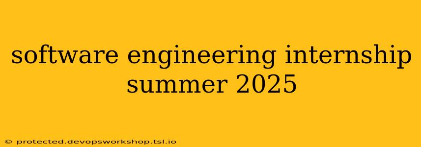 software engineering internship summer 2025