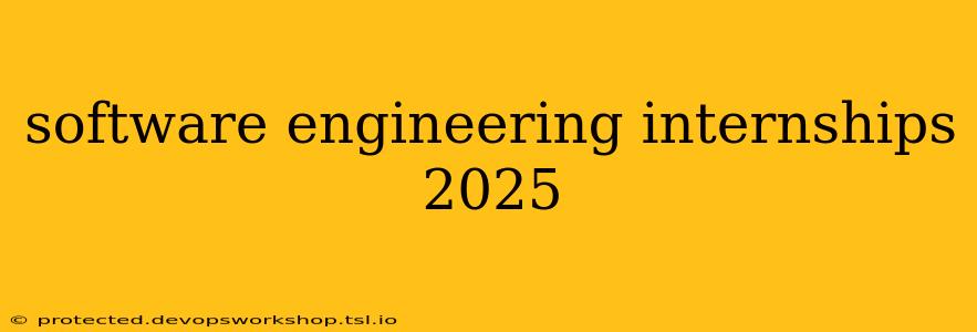 software engineering internships 2025