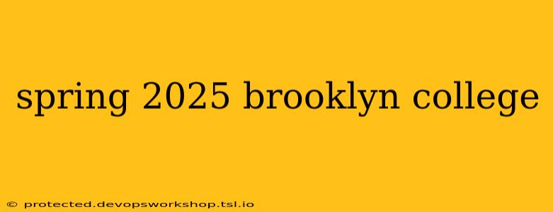 spring 2025 brooklyn college