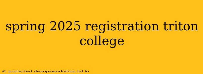 spring 2025 registration triton college