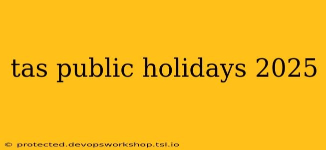 tas public holidays 2025