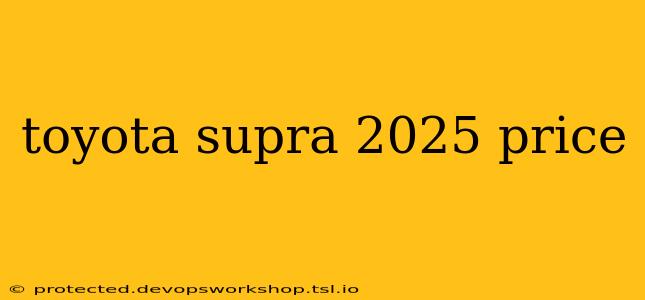 toyota supra 2025 price