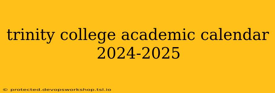 trinity college academic calendar 2024-2025