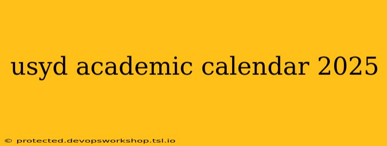 usyd academic calendar 2025