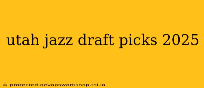 utah jazz draft picks 2025