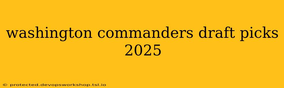 washington commanders draft picks 2025