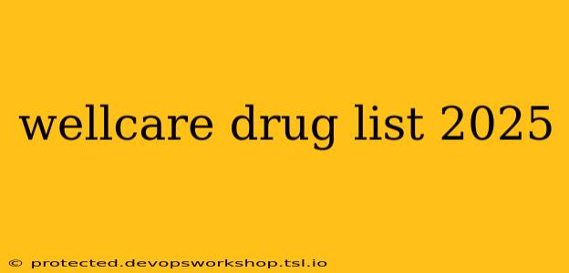 wellcare drug list 2025