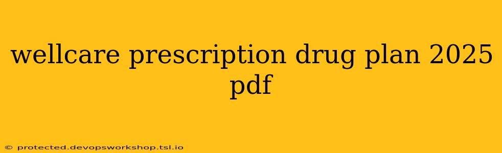 wellcare prescription drug plan 2025 pdf