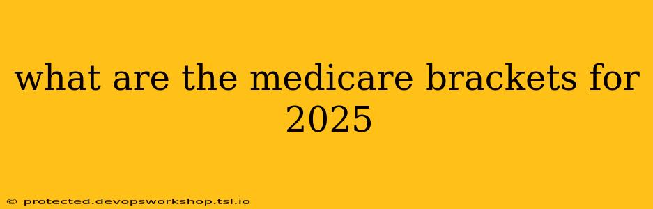 what are the medicare brackets for 2025