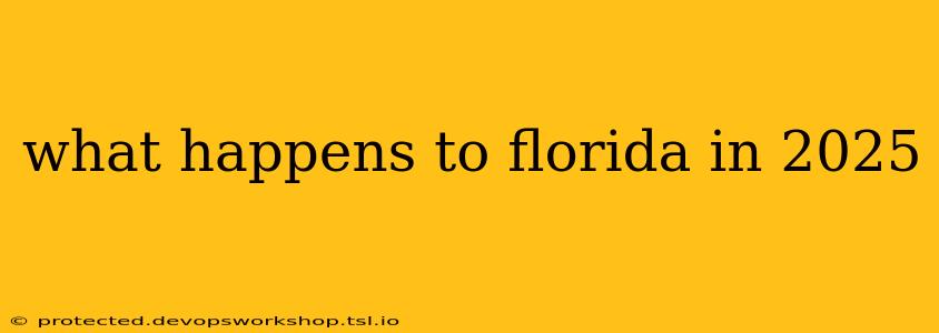 what happens to florida in 2025