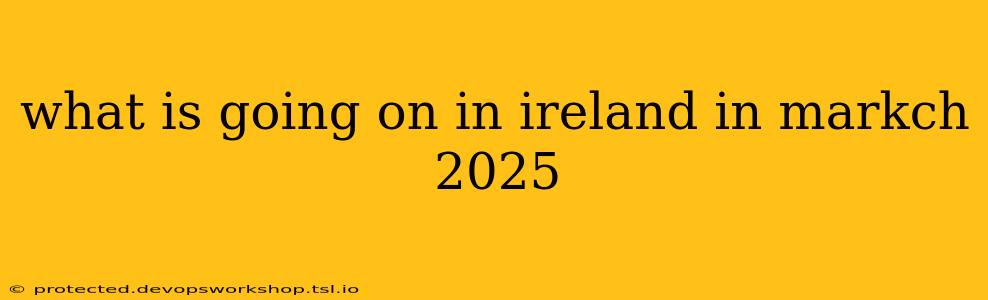 what is going on in ireland in markch 2025