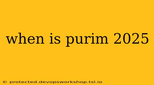 when is purim 2025