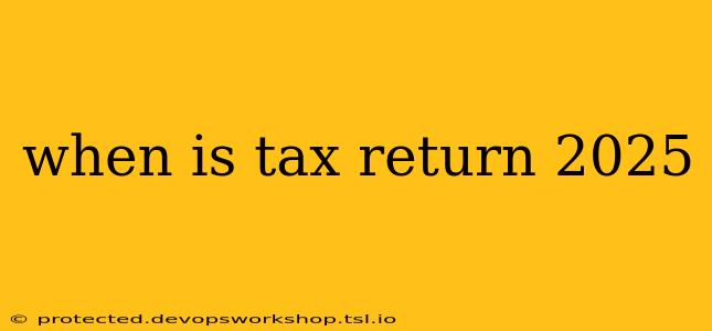 when is tax return 2025