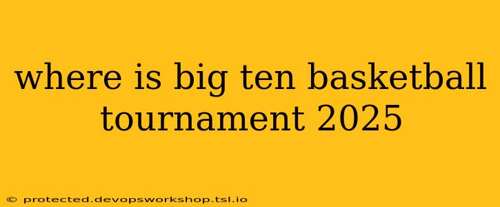 where is big ten basketball tournament 2025