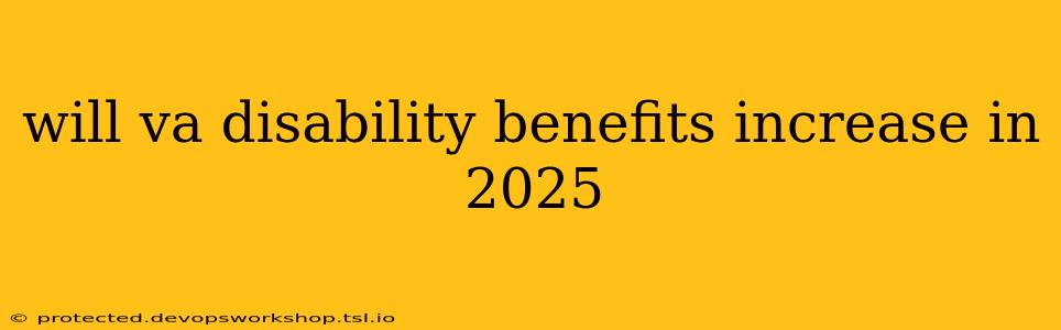 will va disability benefits increase in 2025