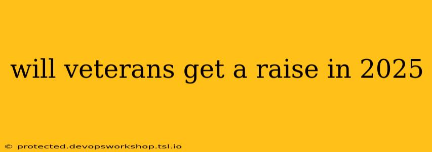 will veterans get a raise in 2025
